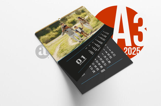 Kalendarz 2025 A3 Kreatywne Wzory i Szablony PSD