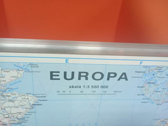 Mapa Europy skala 1:3 500 000 Mapy Europy do biur szkół