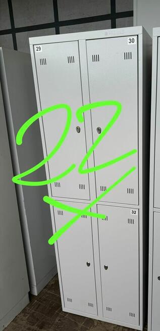 Szafa metalowa szara socjalna skrytkowa szafy skrytkowe