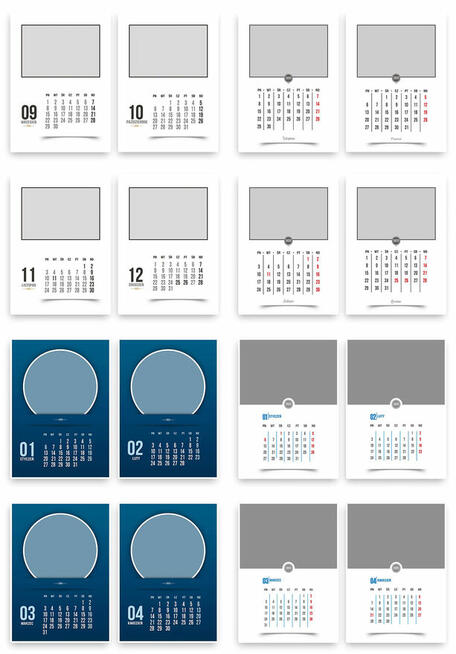 Kalendarz 2025 A3 Kreatywne Wzory i Szablony PSD