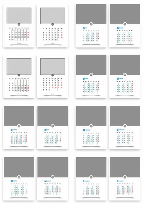 Kalendarz 2025 A3 Kreatywne Wzory i Szablony PSD