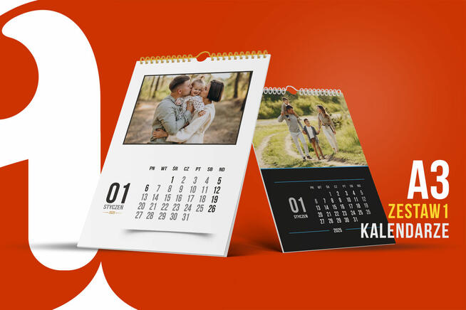 Kalendarz 2025 A3 Kreatywne Wzory i Szablony PSD