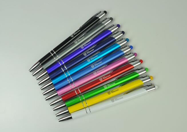 Długopisy metalowe z grawerem 100 szt. różne kolory