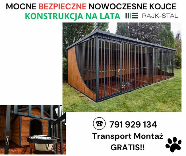 Kojec Klatka dla Psa Kota Zwierząt z podłogą buda wybiegiem