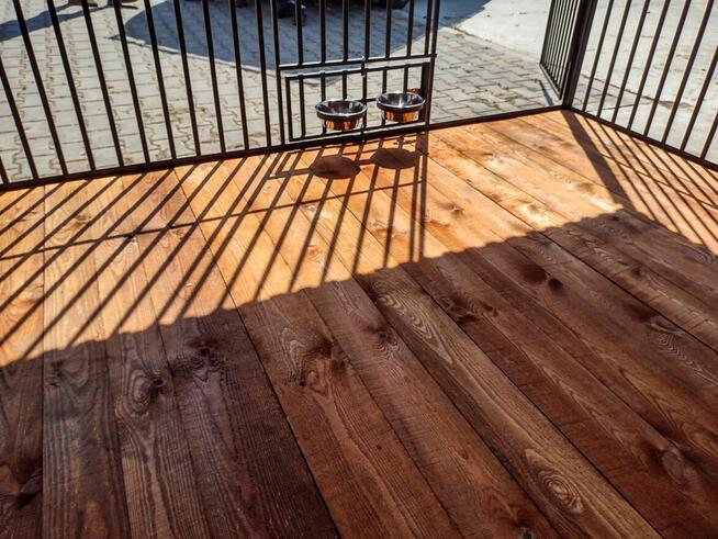 Kojec Klatka dla Psa Psów Wzmocniona z Podłogą Buda Dachem