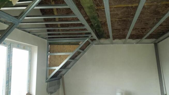 Wykończenia wnętrz, ocieplenia poddaszy, zabudowy K-G, gładz