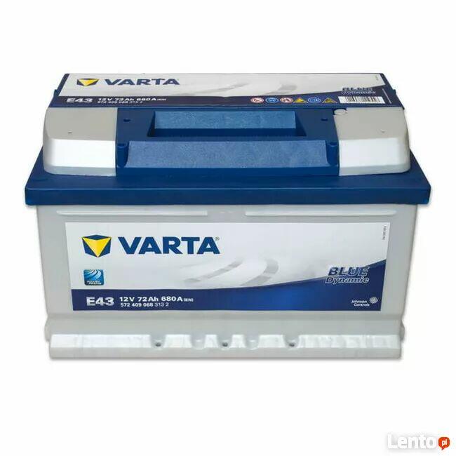 Akumulator VARTA BLUE DYNAMIC E43 72Ah/680A