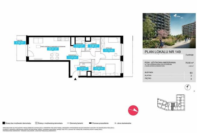 Mieszkanie Warszawa Wola, Gumińska