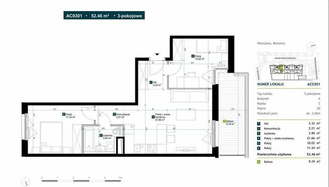 Mieszkanie Warszawa Bemowo, Chrzanów