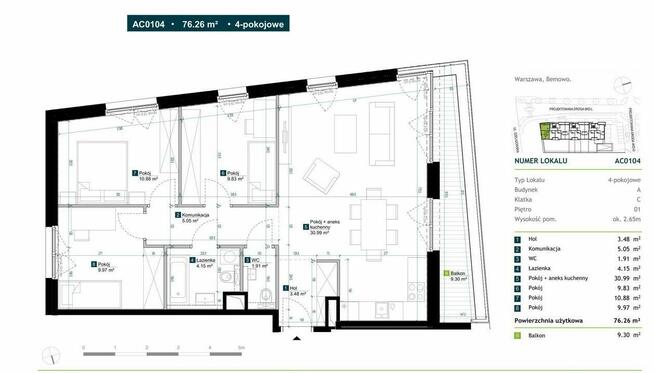 Mieszkanie Warszawa Bemowo, Chrzanów
