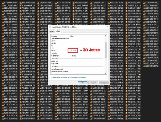 Mikrofon szpiegowski o bardzo dużej pojemności (30 dni)