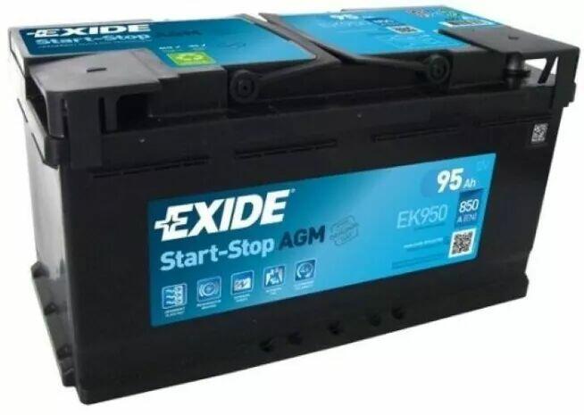 Akumulator EXIDE AGM 95Ah/850A START STOP EK950