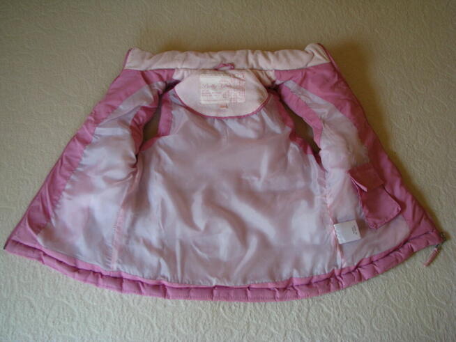 Różowa, pikowana kamizelka dziecięca rozm. 122