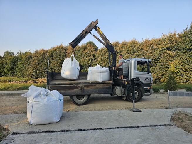 Transport Usługi HDS Żuraw Big Bag Palety Kruszywo Ziemia
