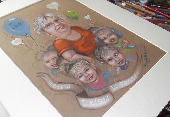 Karykatura w passe-partout.