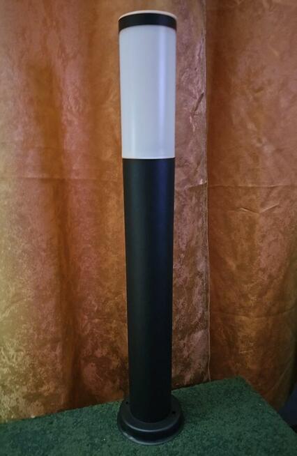 Lampa stojąca Inox - ogrodowa 1-punktowa czarna ST 022-650 B