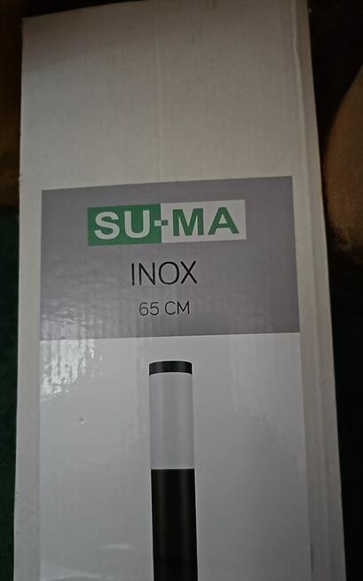 Lampa stojąca Inox - ogrodowa 1-punktowa czarna ST 022-650 B