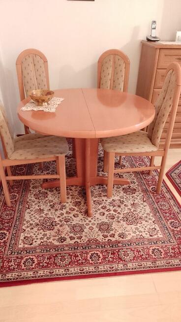 Meble - stół okrągły i stolik pod tv