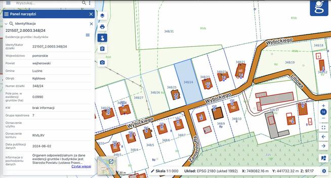Działka Budowlana 990m² Kębłowo