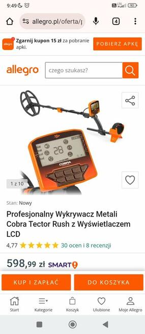 Wykrywacz metalu Cobra