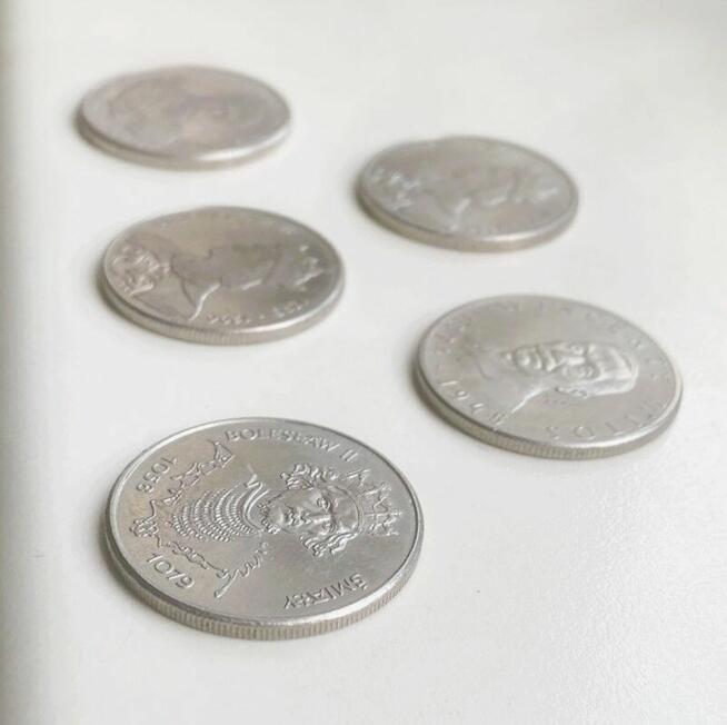 Kolekcja polskich monet z lat 80-tych XX wieku