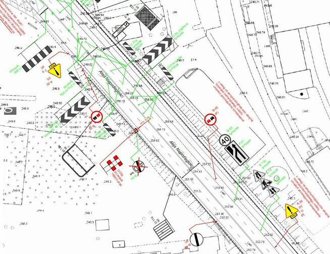 Projekty tymczasowej organizacji ruchu Gliwice Zabrze Bytom