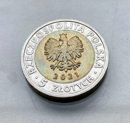 5 zł Brama Żuraw w Gdańsku 2021 rok