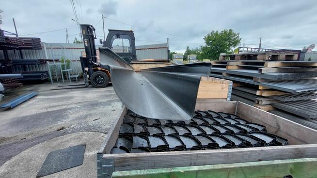 Rynny metalowe głebokie 2 gatunek kolor czarny