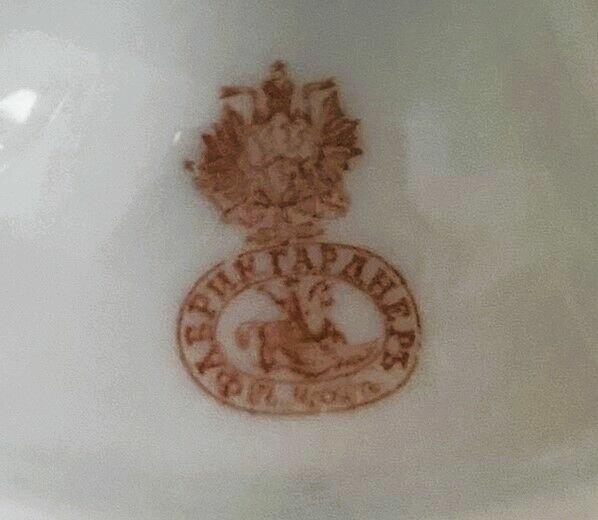 Świecznik porcelanowy, F. Gardner (1870-1890) Werbiłki