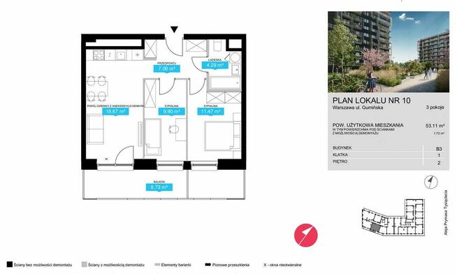 Mieszkanie Warszawa Wola, Gumińska