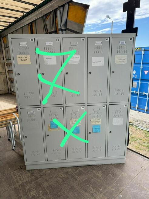 Szafa metalowa socjalna ubraniowa 10-drzwiowa szafy socjalne