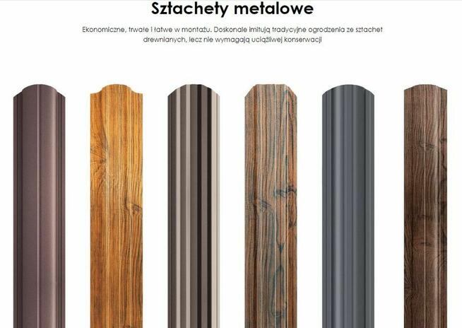 TANIO! Nowoczesne SZTACHETY Metalowe, Sztachety Stalowe na o