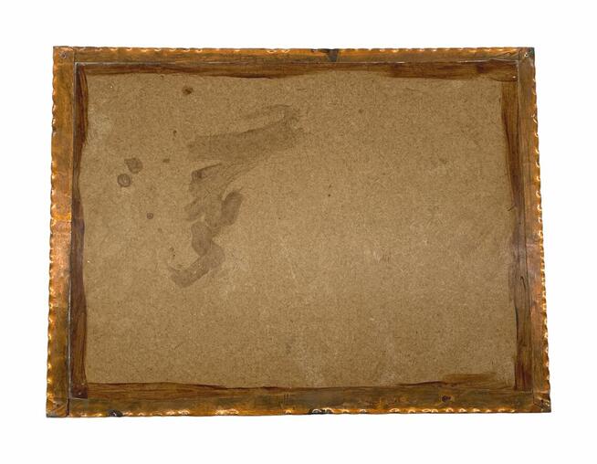 Miedziana płaskorzeźba Tygrys