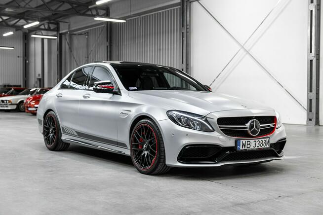 Mercedes C 63 AMG s 510KM. Salon PL. Edition 1. Bezwypadkowy. HUD. Distronic. Panorama.