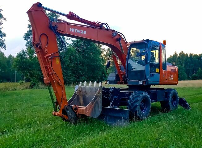 Koparka Hitachi ZX 130 W, podpory, pług, bez luzów, 3 921mtg