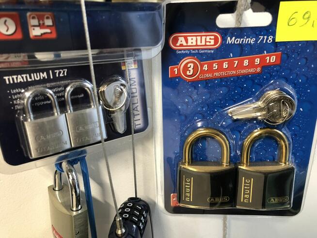 ELO SECURITY Sails . Kłódki na jeden klucz . Zabezpieczenia