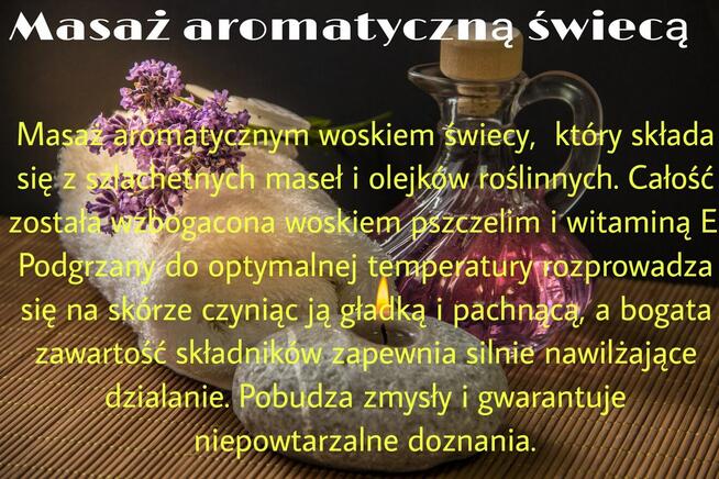 Masaze relaksujące otwarte od 8 do 21