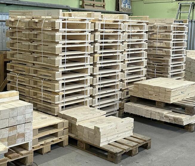 LG - linia do montazu/zbijania palet jednorazowych i EURO