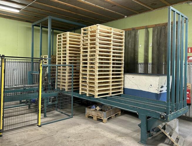 LG - linia do montazu/zbijania palet jednorazowych i EURO