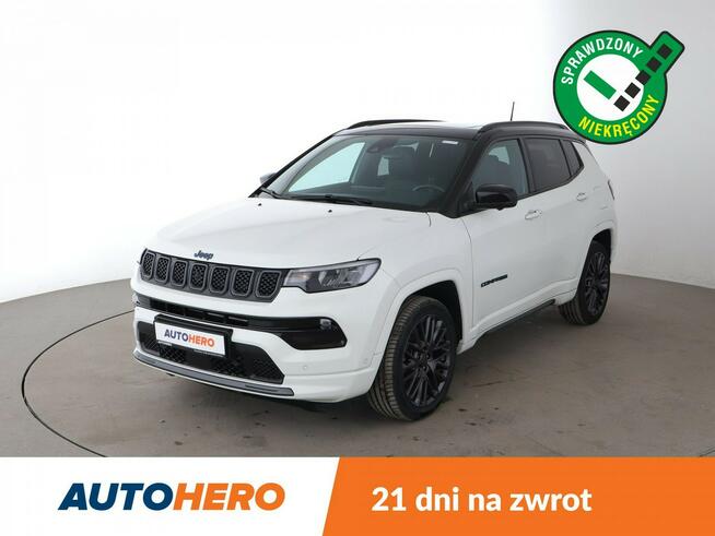 Jeep Compass FV23 4x4 PHEV S Panorama Grzane Wentylowane Fotele Skóra Kamera Navi