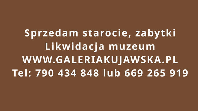 Sprzedam antyki, starocie, zabytki - likwidacja muzeum