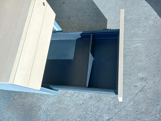 Kontenerek pod biurko przybornik jasny buk jezdny na kółkach