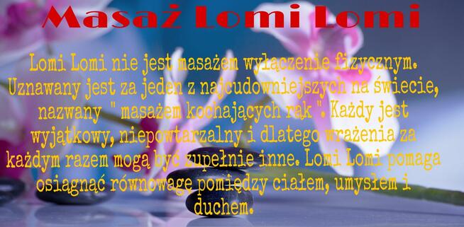 Masaze relaksujące otwarte od 8 do 21