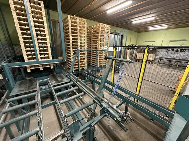 LG - linia do montazu/zbijania palet jednorazowych i EURO