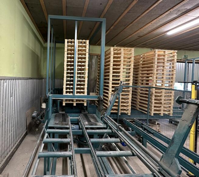 LG - linia do montazu/zbijania palet jednorazowych i EURO