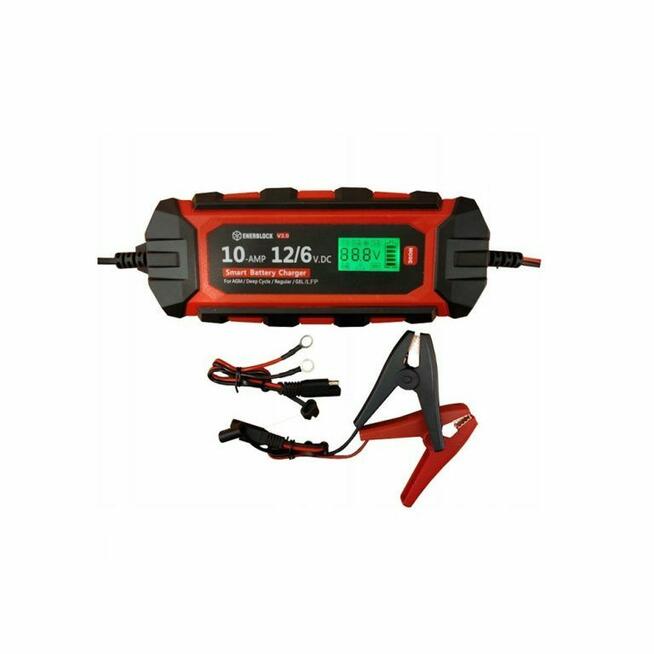 Automatyczna ładowarka mikroprocesorowa Enerblock 6/12V 10A