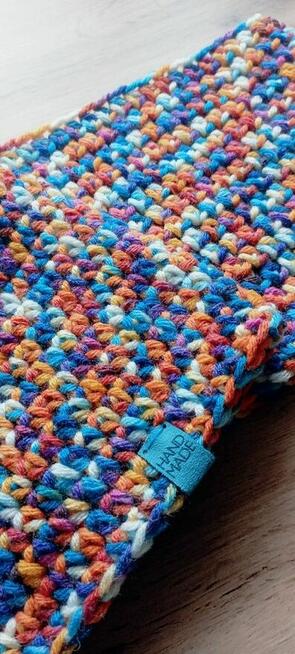 Czapka typu smerfetka + komin multikolor