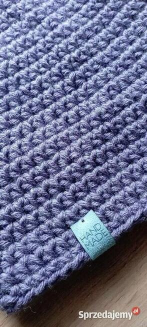 Czapka smerfetka lawenda