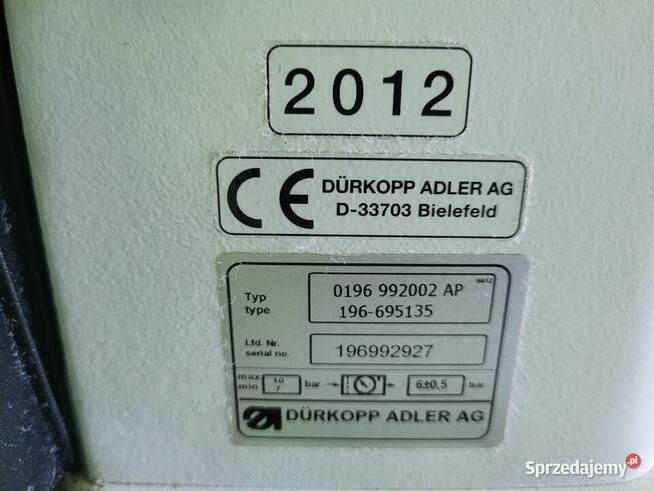 DURKOPP ADLER 550-12-24 zamarszczarka z nożem maszyna