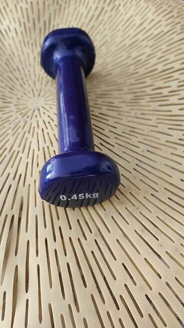 Hantel stalowy gumowany ciężarek 0,45 kg